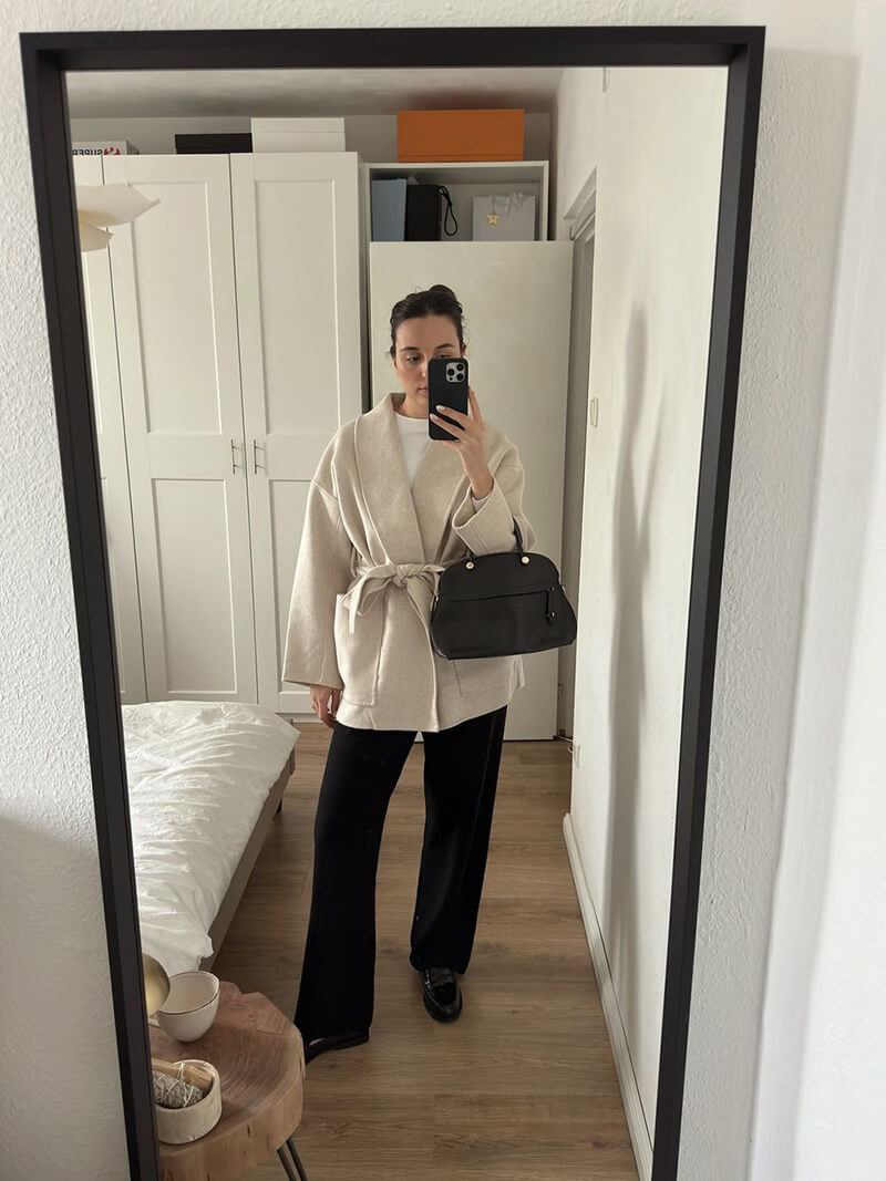 Mina Button Coat | Stylish, Warm, Versatile