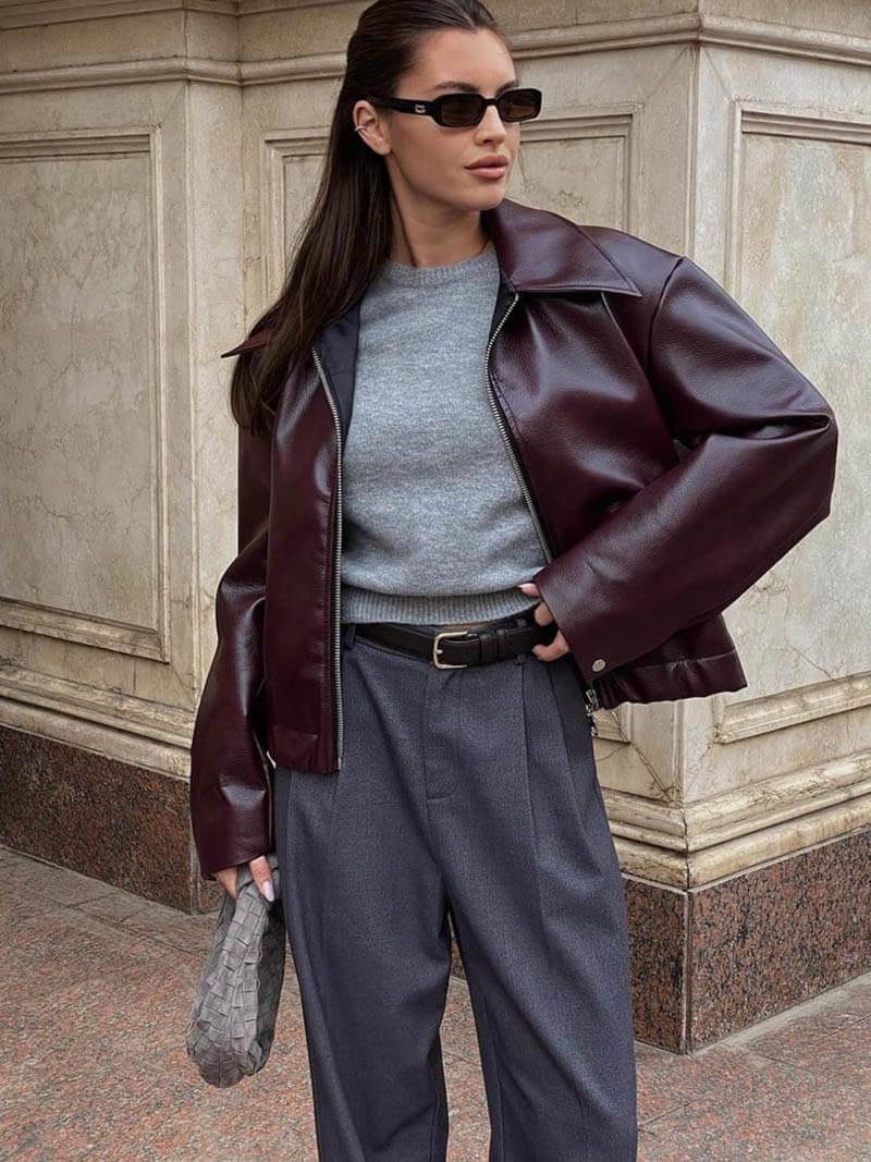 Mira | Stylish Leather Jacket