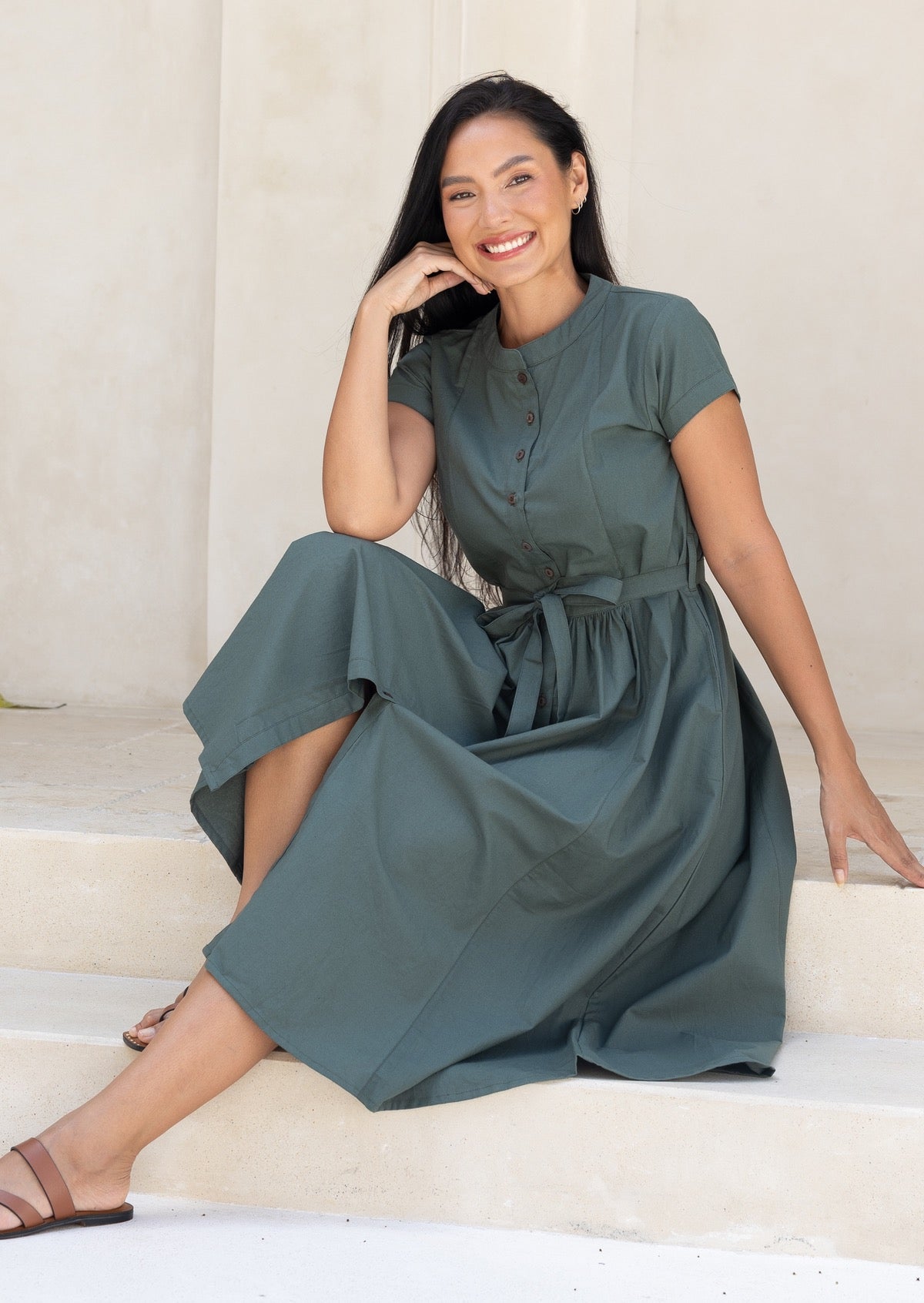 Faye | Dress Jungle Green