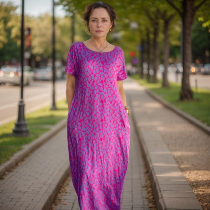 Manaia |Stylish  Dress with Vibrant Print