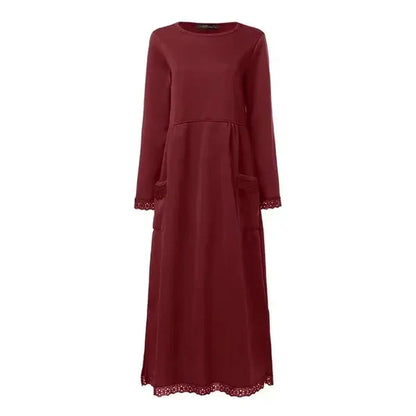 Stella | Maxi dress in wool and cotton
