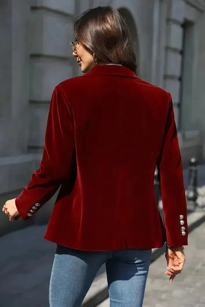 Ivana | Velvet Luxe Statement Blazer