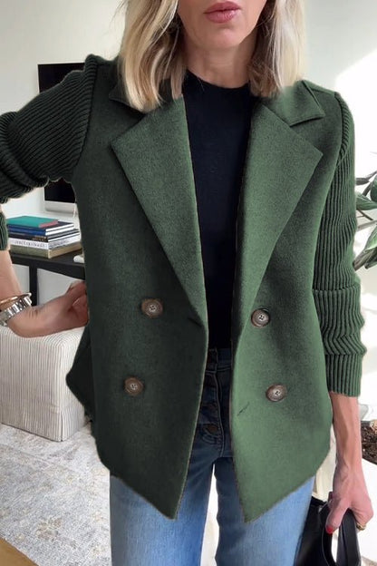 Johaira | Elegant Knit-Sleeve Blazer