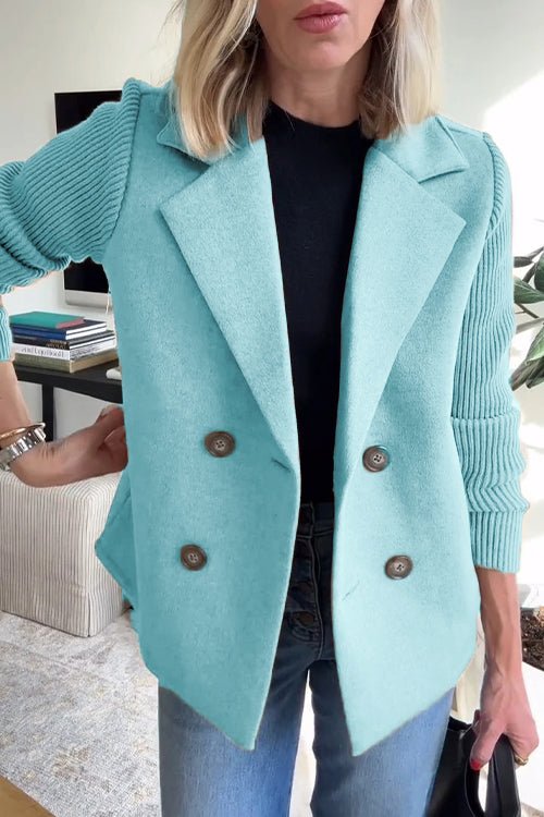 Johaira | Elegant Knit-Sleeve Blazer