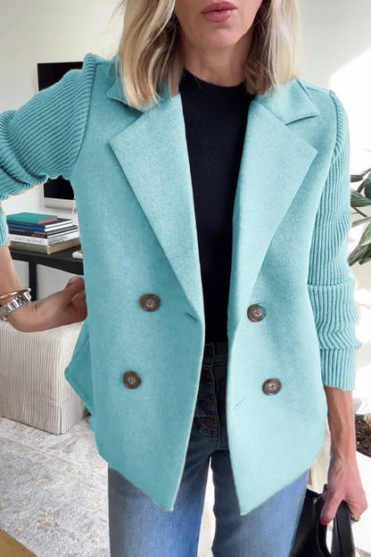 Johaira | Elegant Knit-Sleeve Blazer