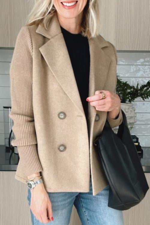 Johaira | Elegant Knit-Sleeve Blazer