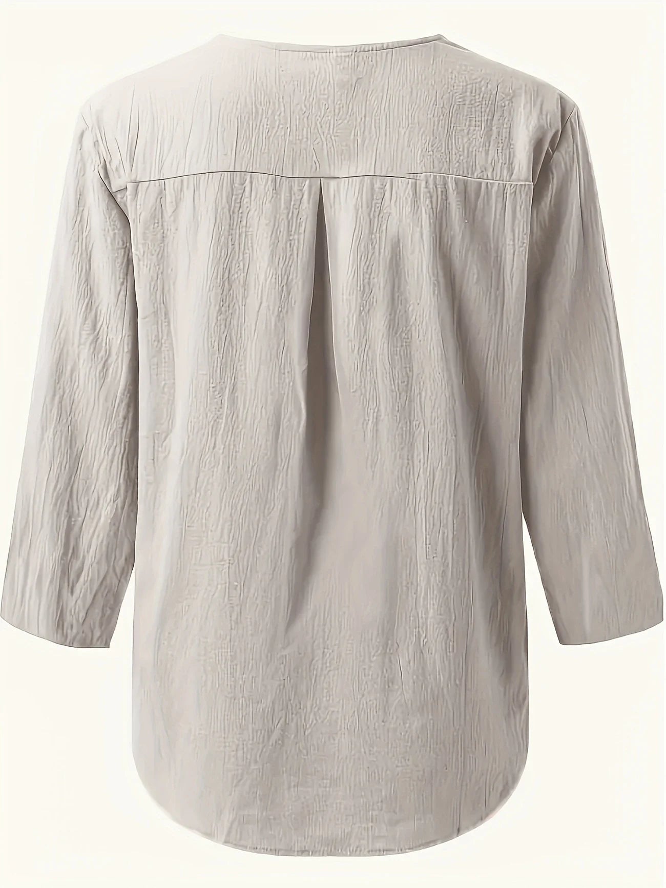 Lesley | Casual Cotton And Linen Blouse