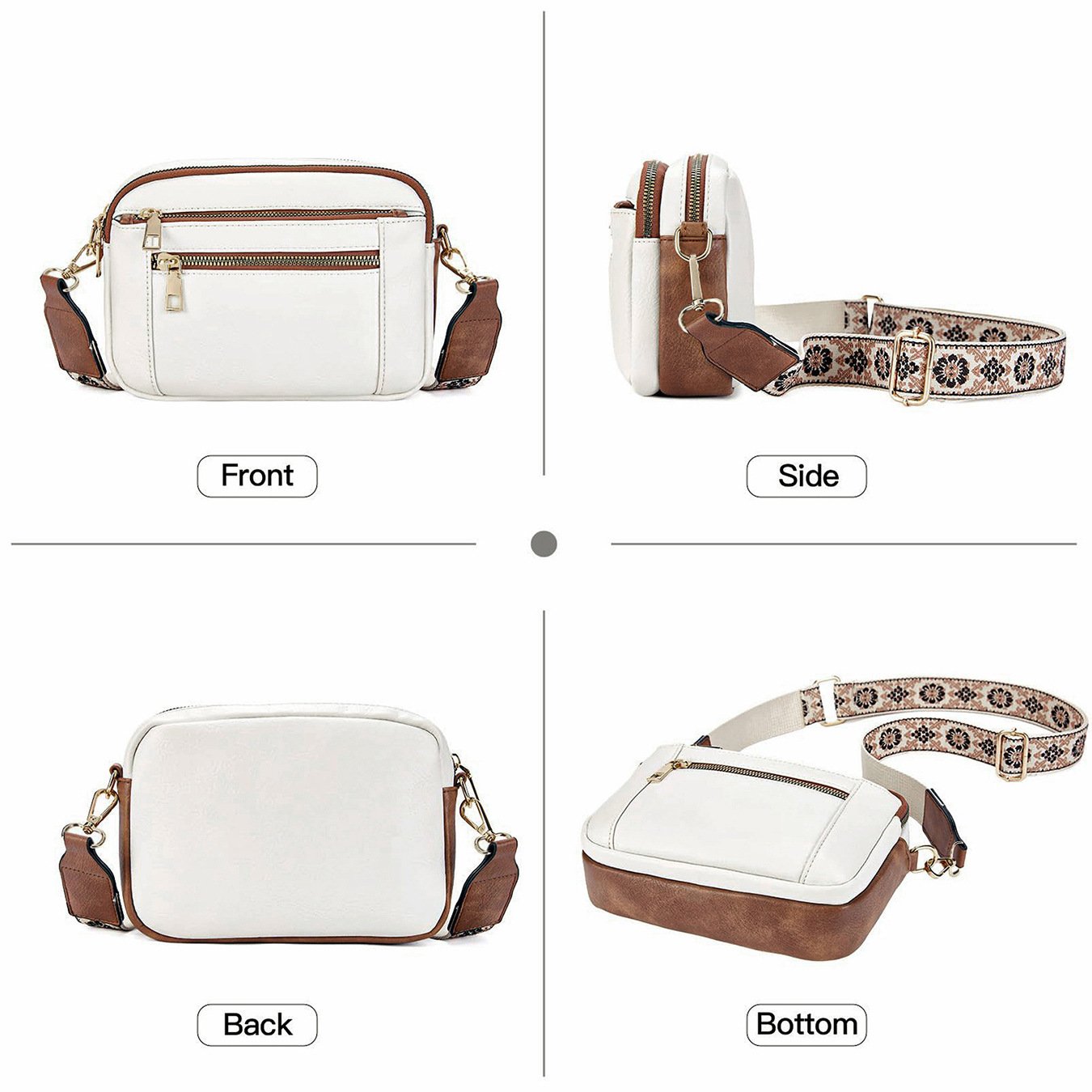 Sharlene | Refined Leather Shoulder Bag