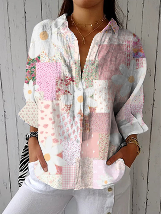 Sofia | Patchwork Daisy Blouse