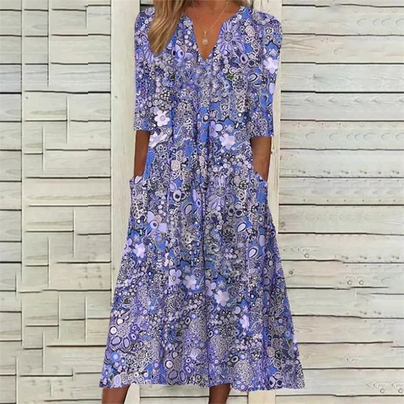 Jannama | Elegant Summer Dress With Belly Coverage