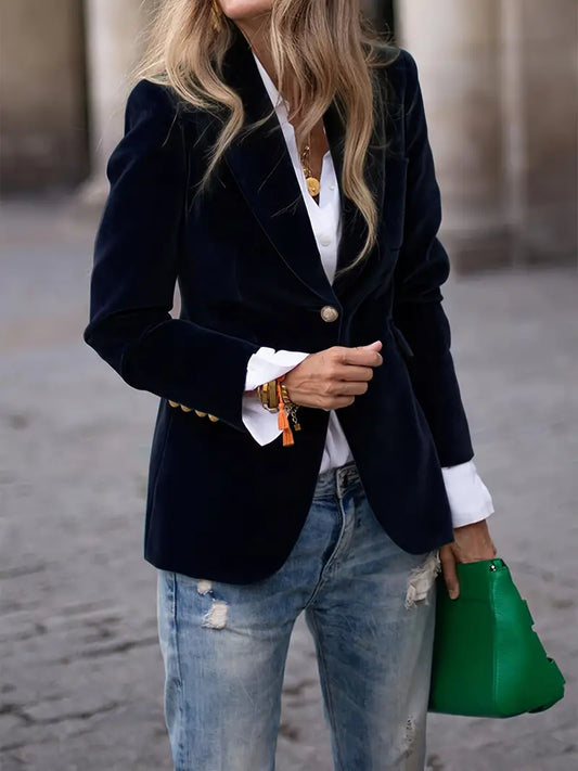 Diane | Elegant Velvet Blazer