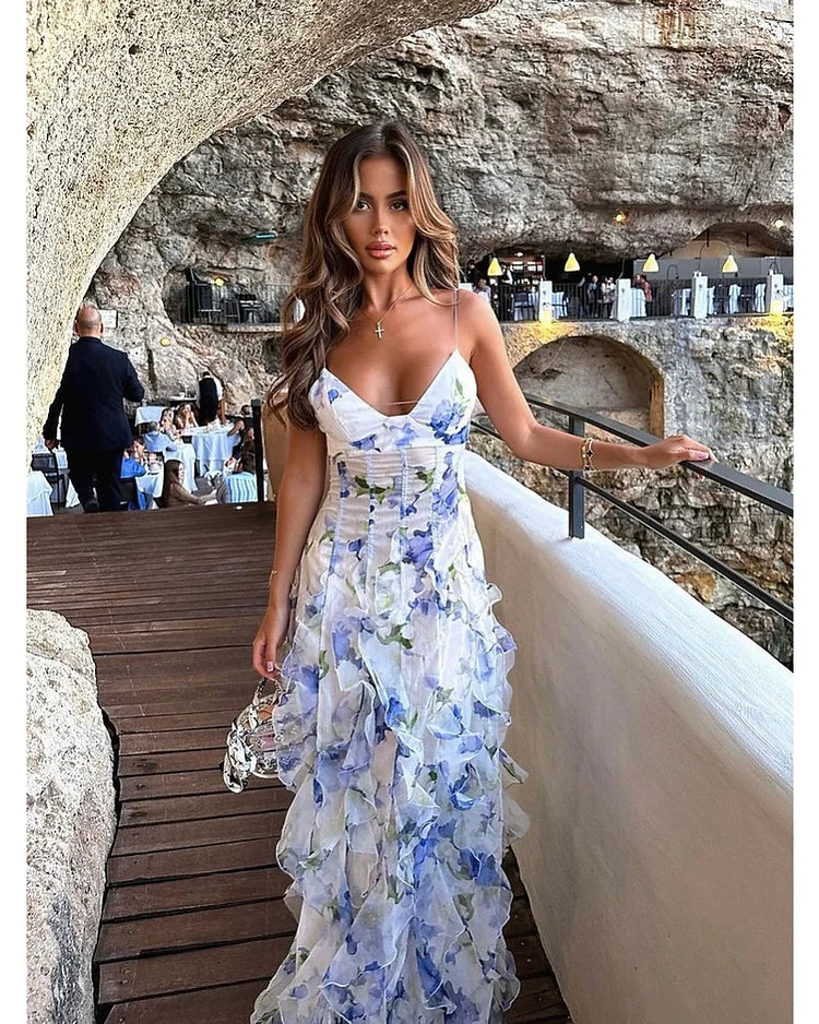 Denise | Elegant Dress With Ruffles