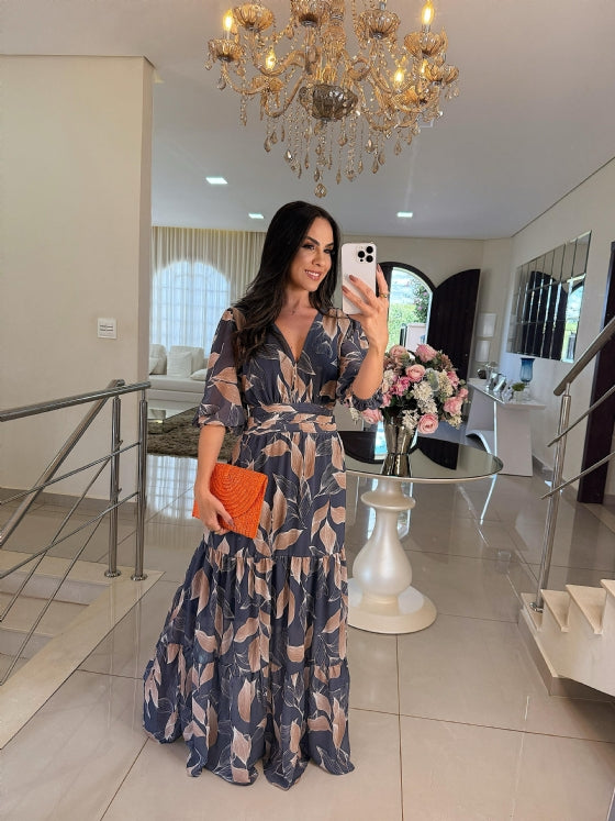 Taleira  | Stylish Floral Maxi Dress