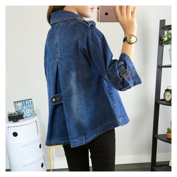 Moeralia | Stylish Denim Cape Coat
