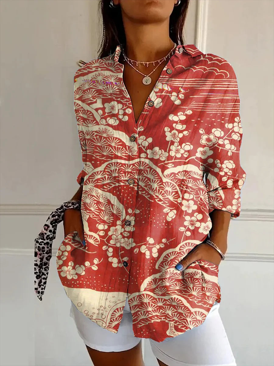 Tuarani |  Elegant Floral Shirt