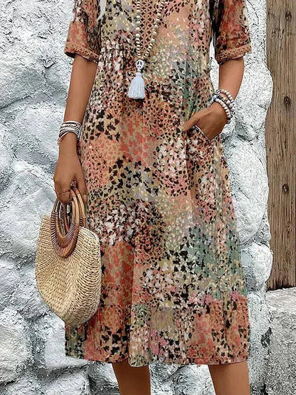 Donna | Vibrant Mid Length Dress