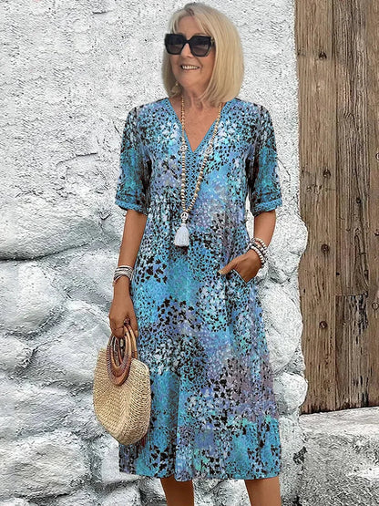 Donna | Vibrant Mid Length Dress