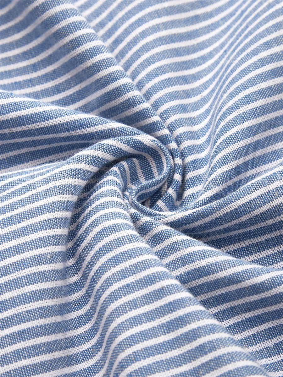 Andy | Striped Cotton Midi Dress