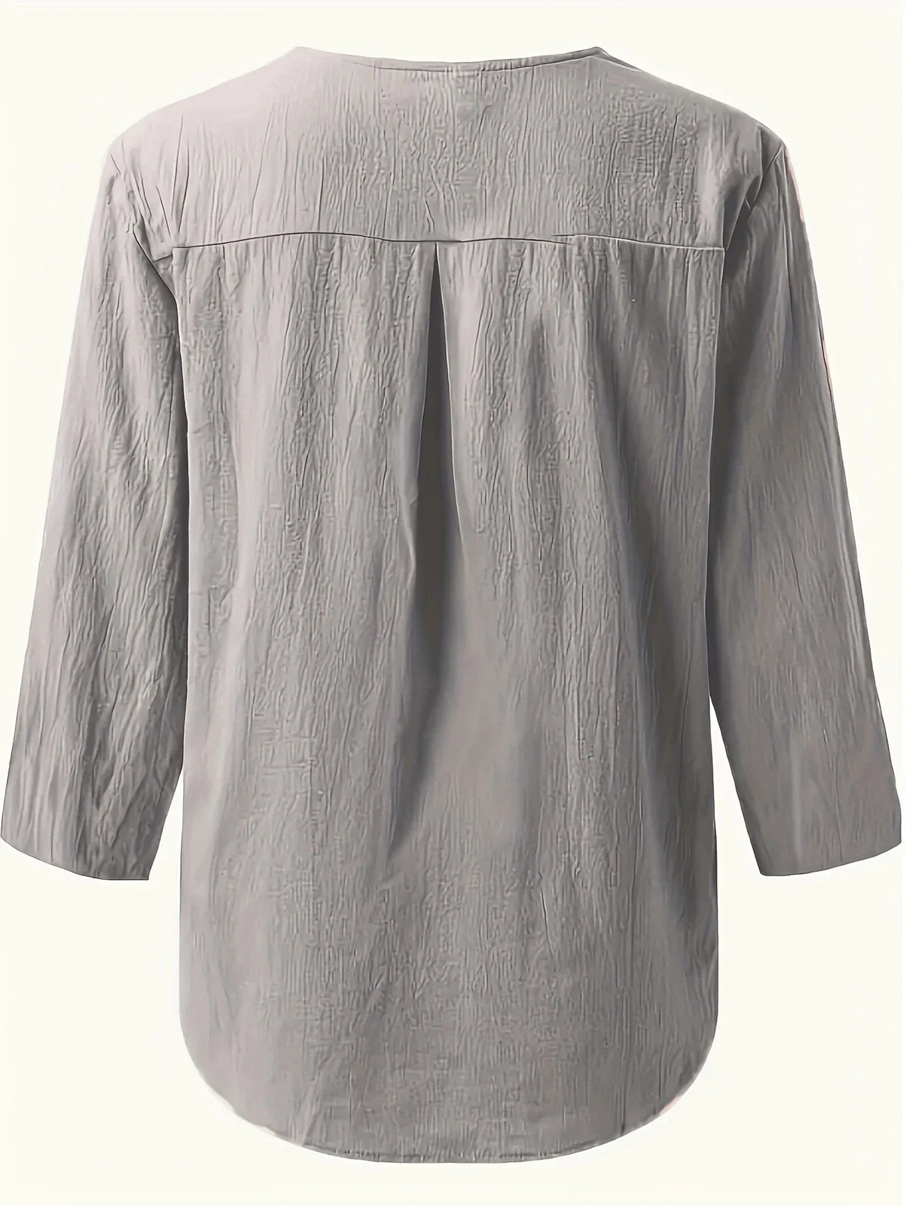 Lesley | Casual Cotton And Linen Blouse