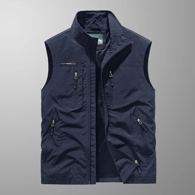 Asher | Multi-Pocket Breathable Outdoor Cargo Vest