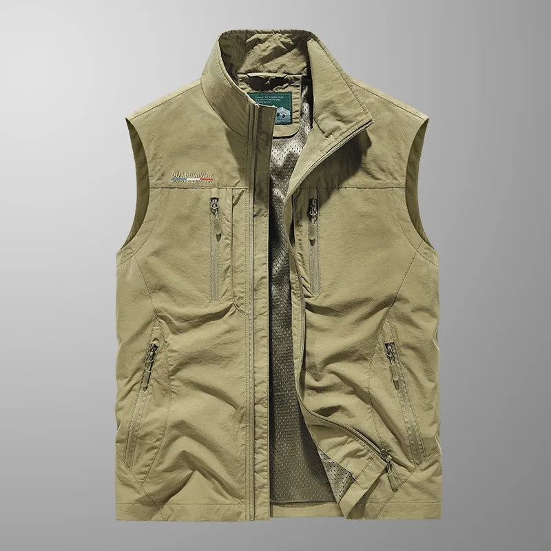 Asher | Multi-Pocket Breathable Outdoor Cargo Vest