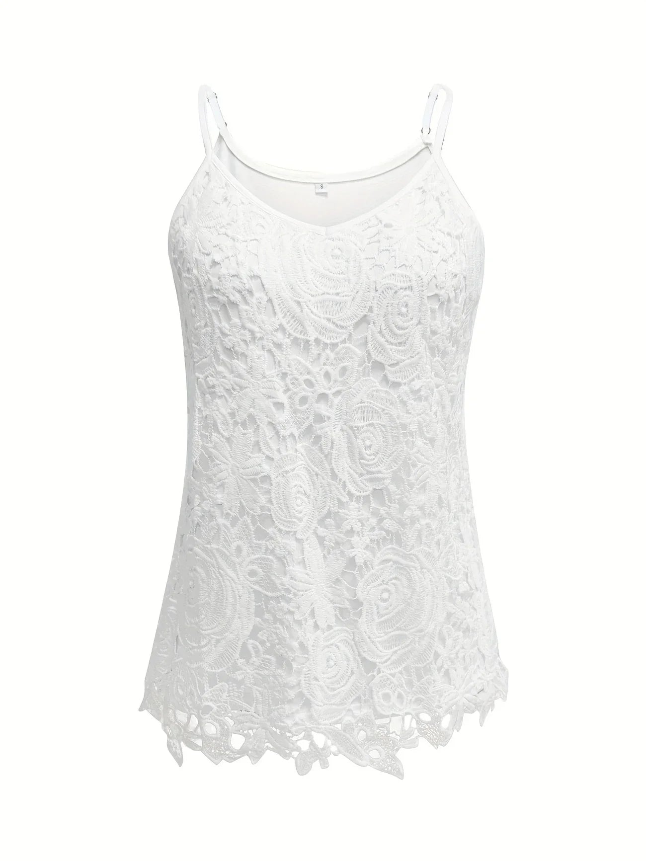 Kirsty | Elegant Sleeveless Lace Top With V Neck