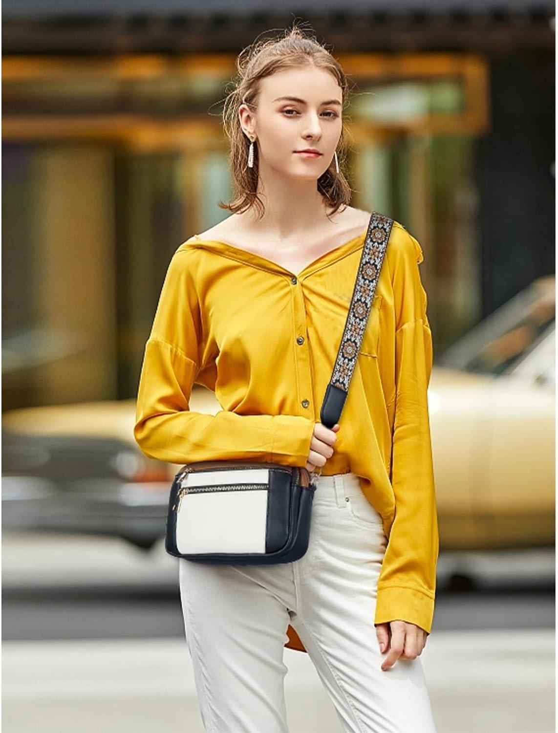 Sharlene | Refined Leather Shoulder Bag