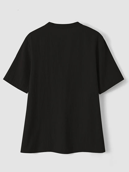 Freya | Fashionable V-neck And Short Sleeve Blouse