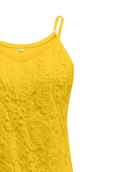 Kirsty | Elegant Sleeveless Lace Top With V Neck