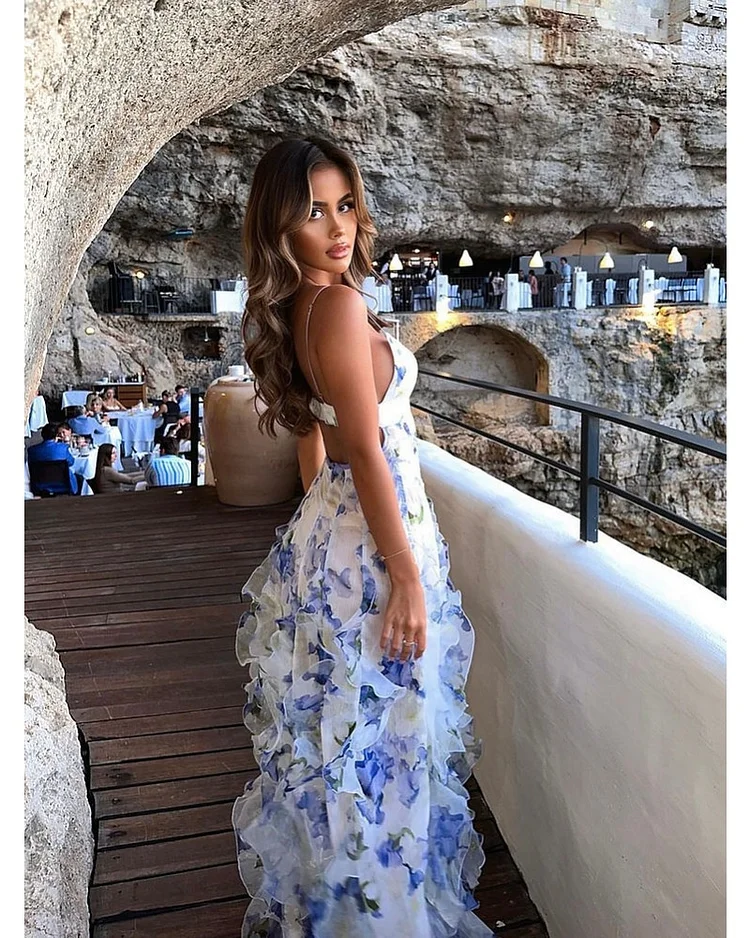 Denise | Elegant Dress With Ruffles
