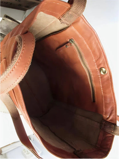 Elysia | Classic Leather Tote