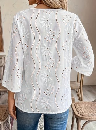 Aviva | Tailored White Blouse