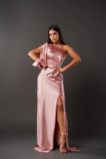 Goldie | Long Skirt Slit Dress