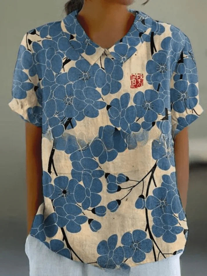 Ngaroma | Blouse With Floral Print
