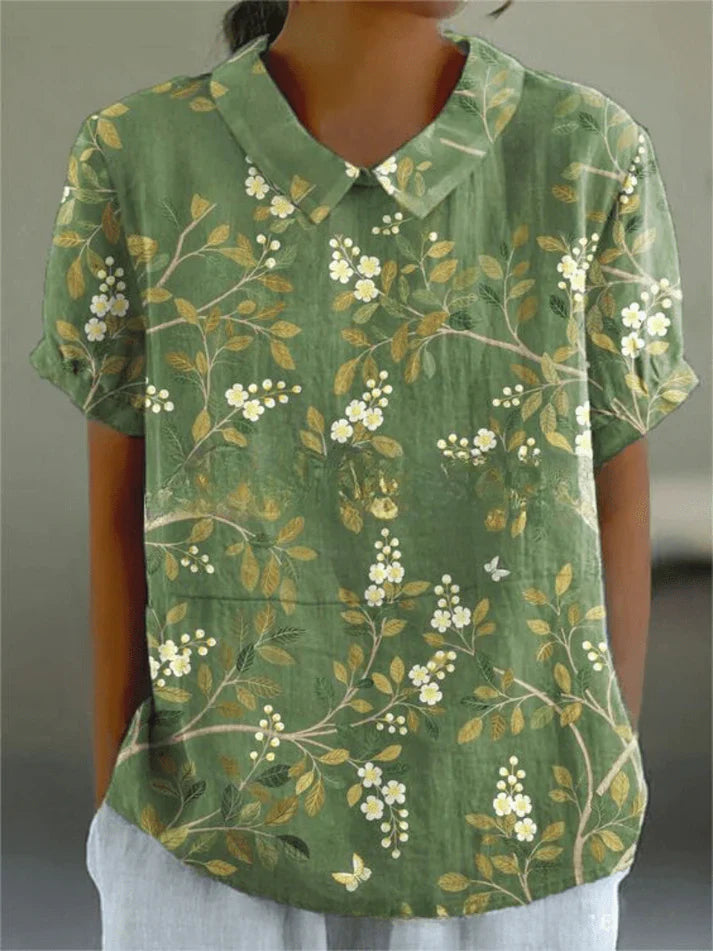 Ngaroma | Blouse With Floral Print