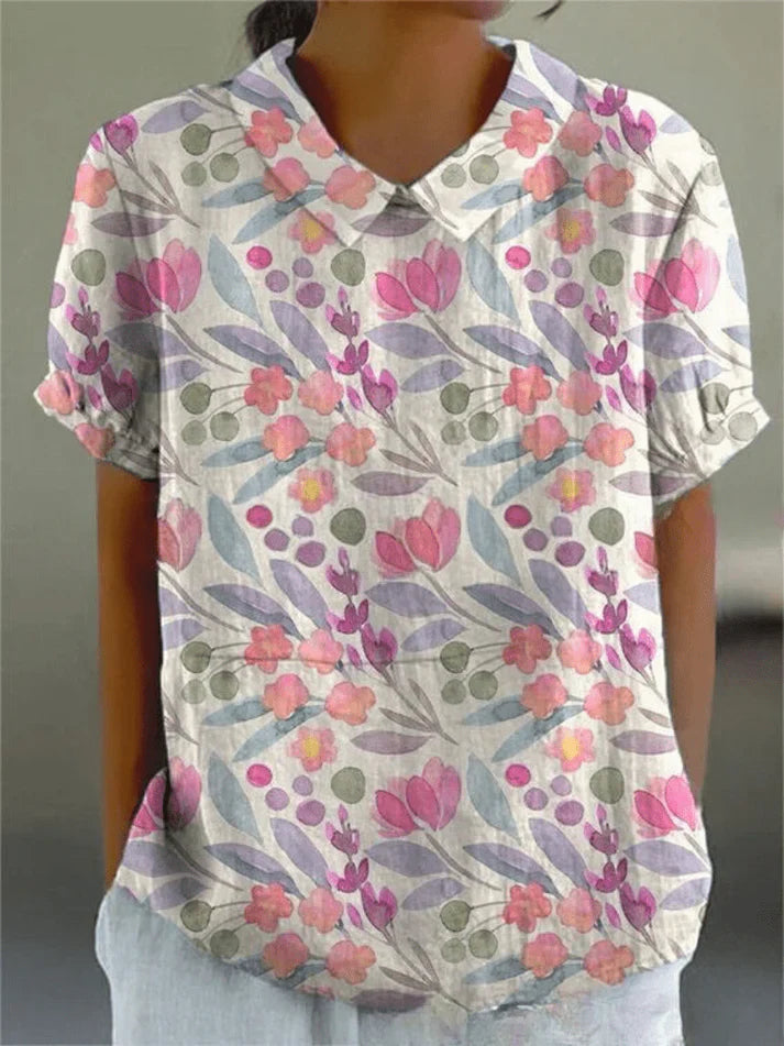 Ngaroma | Blouse With Floral Print