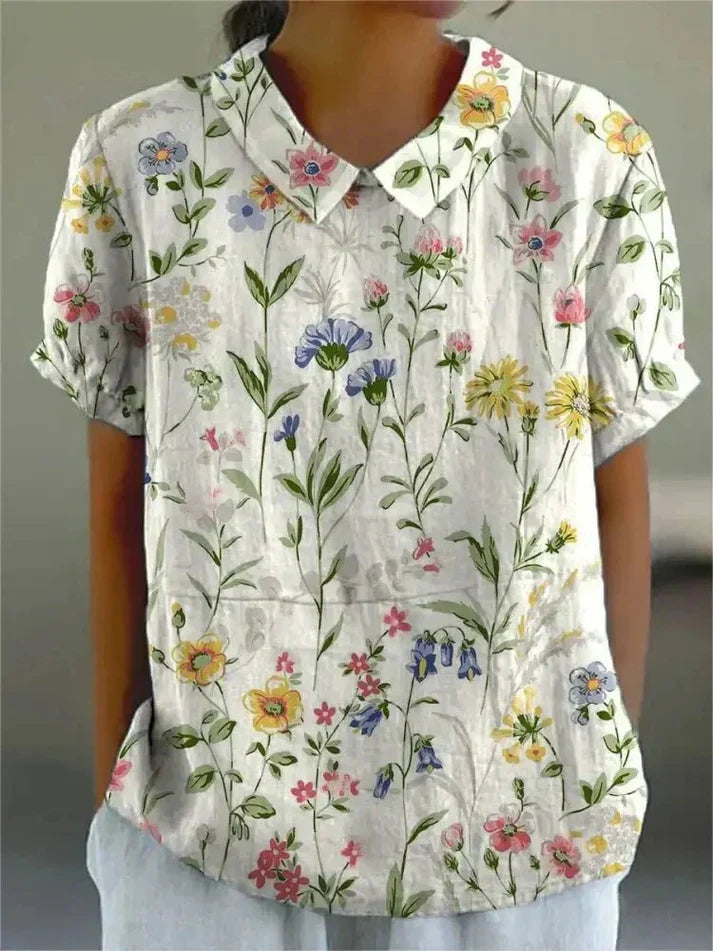 Ngaroma | Blouse With Floral Print