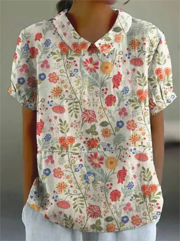 Ngaroma | Blouse With Floral Print