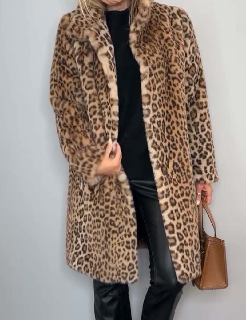 Leah™ | Leopard Print Coat