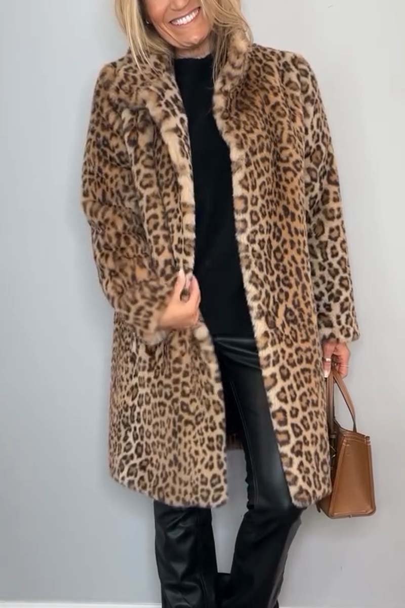 Leah™ | Leopard Print Coat