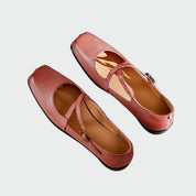 Olivia™ | Square-Toe Cross-Strap Mary Jane Shoes