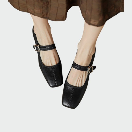 Olivia™ | Block-Heel Buckle Mary Jane Shoes