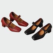 Olivia™ | Block-Heel Buckle Mary Jane Shoes