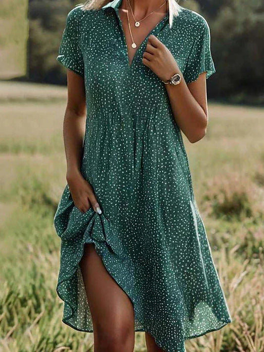 Kaye | Short Sleeve Midi Dress