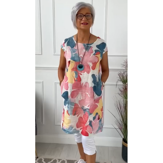 Mackenzie | Elegant round neck dress