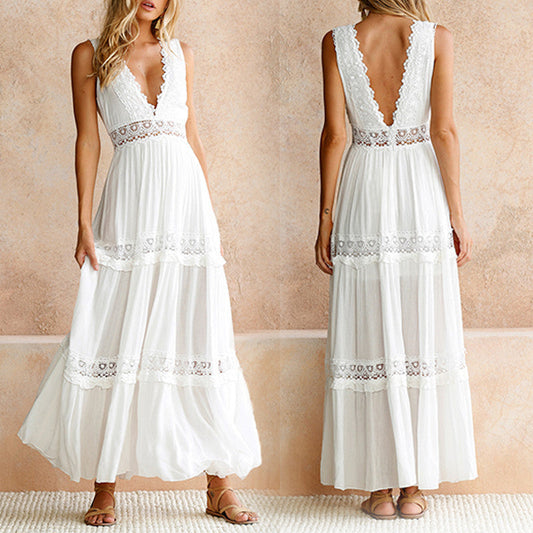 Arohia | Chic Dress with V-neck and Open Back