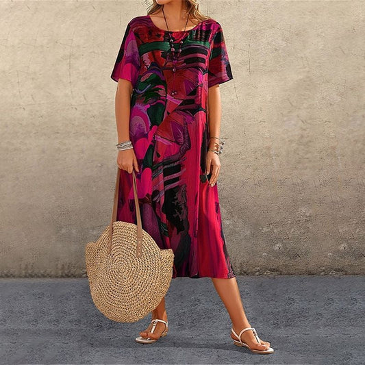 Jennelyn | Luxurious Art Print Dress
