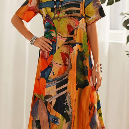 Jennelyn | Luxurious Art Print Dress