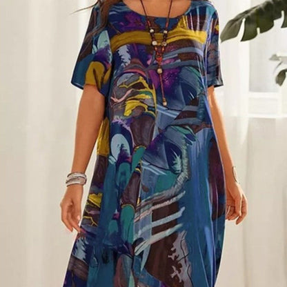 Jennelyn | Luxurious Art Print Dress
