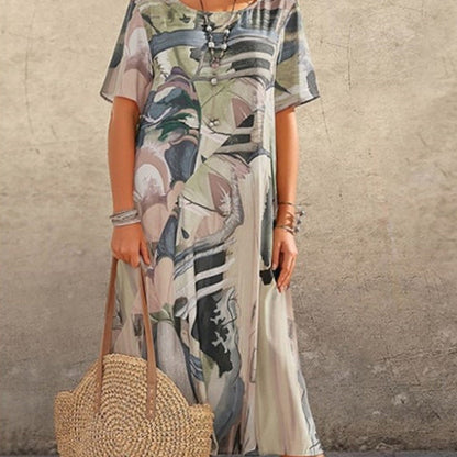 Jennelyn | Luxurious Art Print Dress